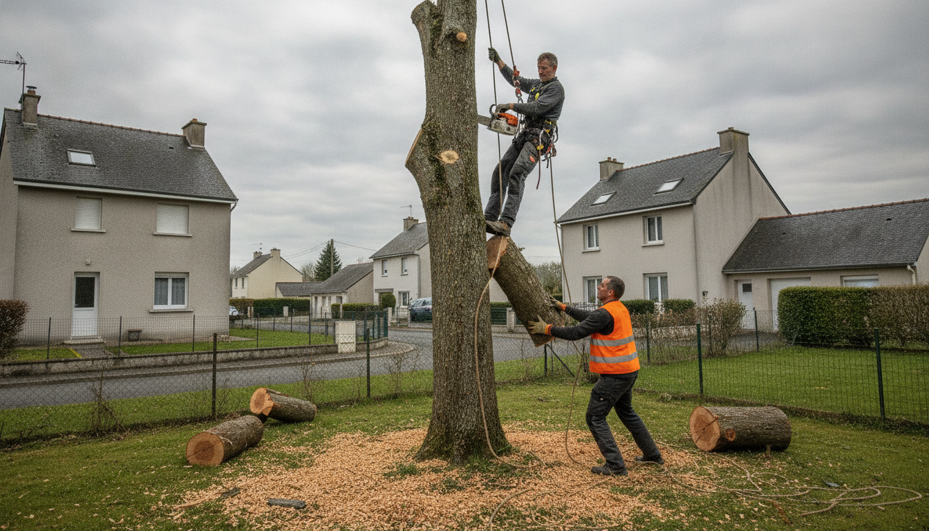 élagage et abattage d'arbres à Beaucouzé