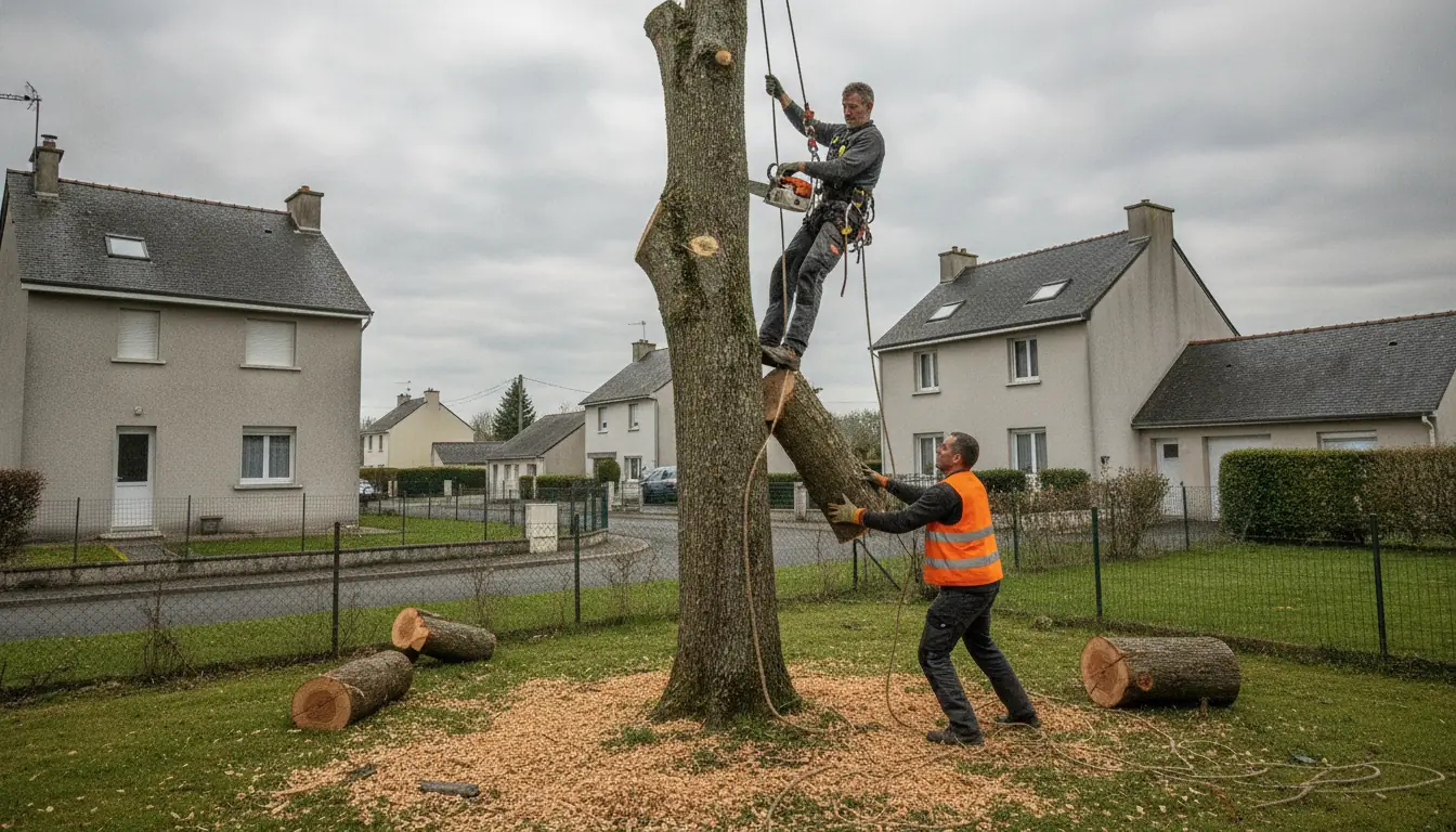 élagage et abattage d'arbres à Beaucouzé